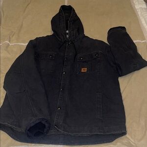 Carhartt Dark Gray Hooded Utility Jacket